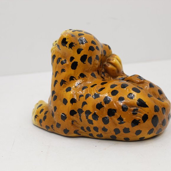 Vintage MCM Leopard Cub Figurine Sculpture Portugal - Picture 5 of 10